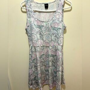 Disney Hot Topic Beauty and the Beast Stained Glass Dress Women’s Sz‎ Lg